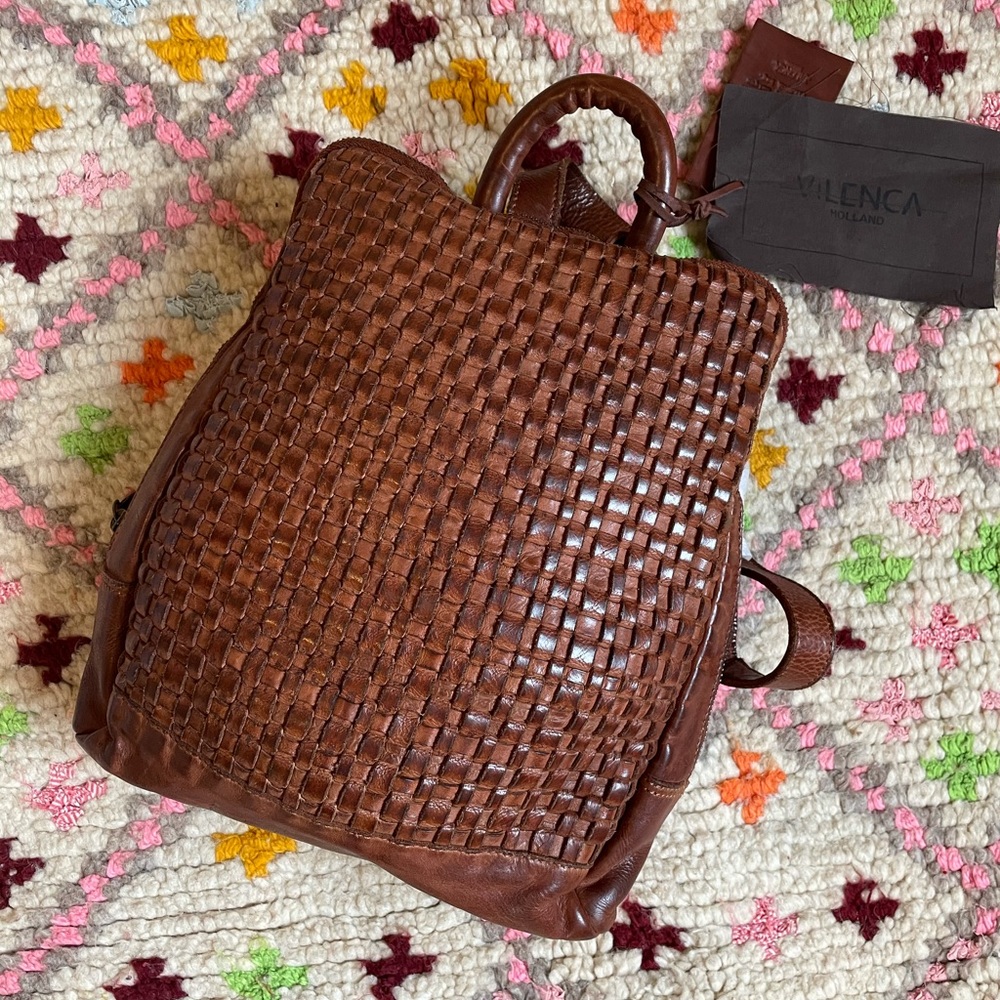 ViLenca Holland Cognac Leather Backpack